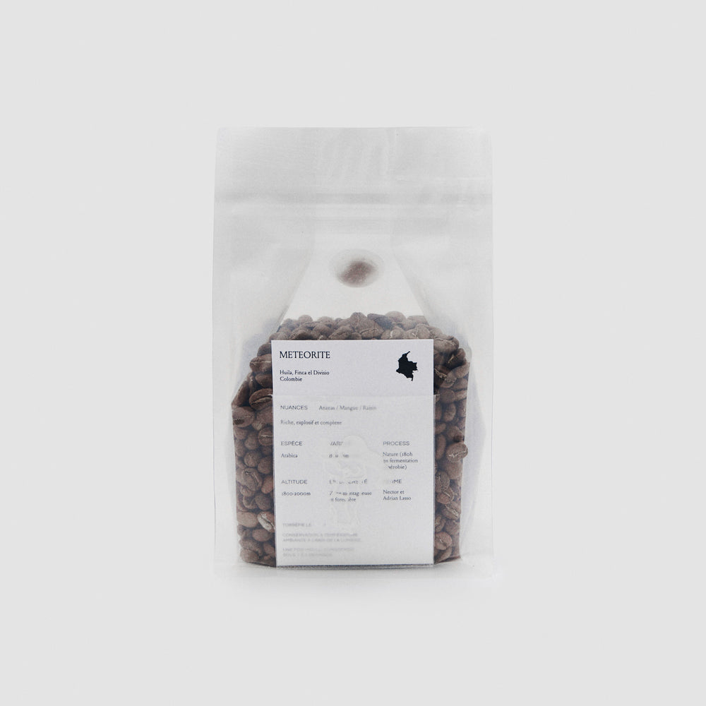 Meteorite Specialty Coffee Beans Café Nuances Label